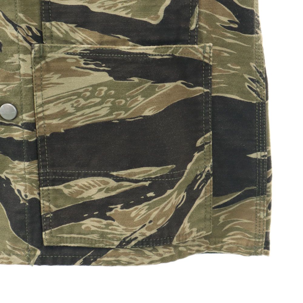 SASAFRAS Made In Japan Camouflage Pattern Coverall S Khaki Military Men's Used