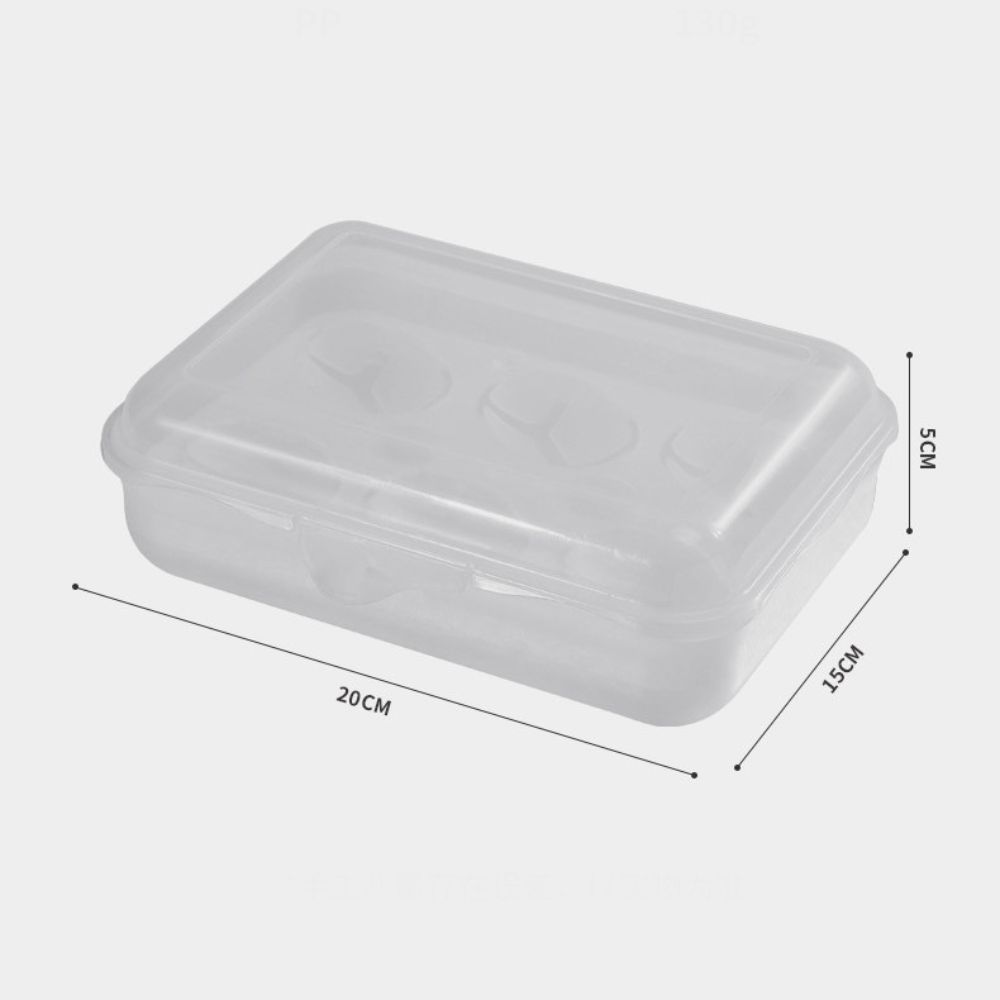 Transparent Egg Dispenser Holder 6-Grid Egg Container Portable Egg Storage Case  Outdoor Picnic