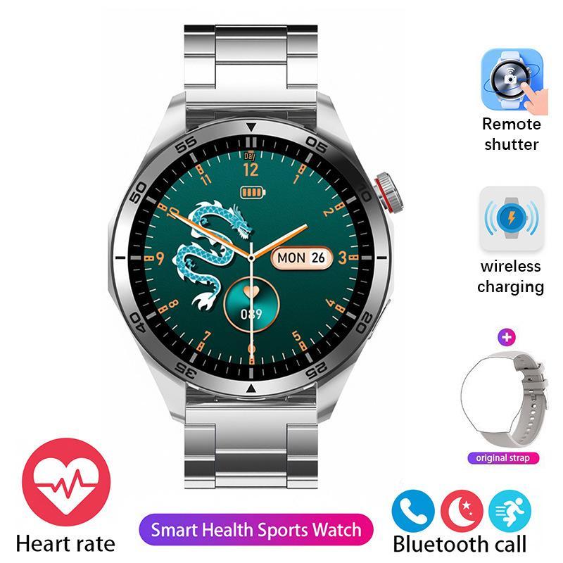 2026 Premium GT4 Smartwatch with Heart Rate & Blood Pressure Monitoring