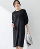 AC by Alpha Cubic Tuck Sleeve Dress and UV Size Black Bi-Motion (Cooling Protection), Women's, 353791,
