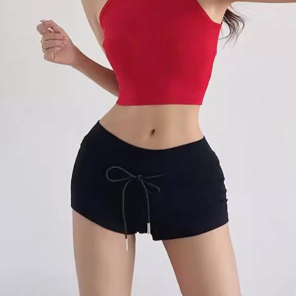 2024 Women’s Low-Waist Lace-Up Slim Fit Summer Sports Shorts