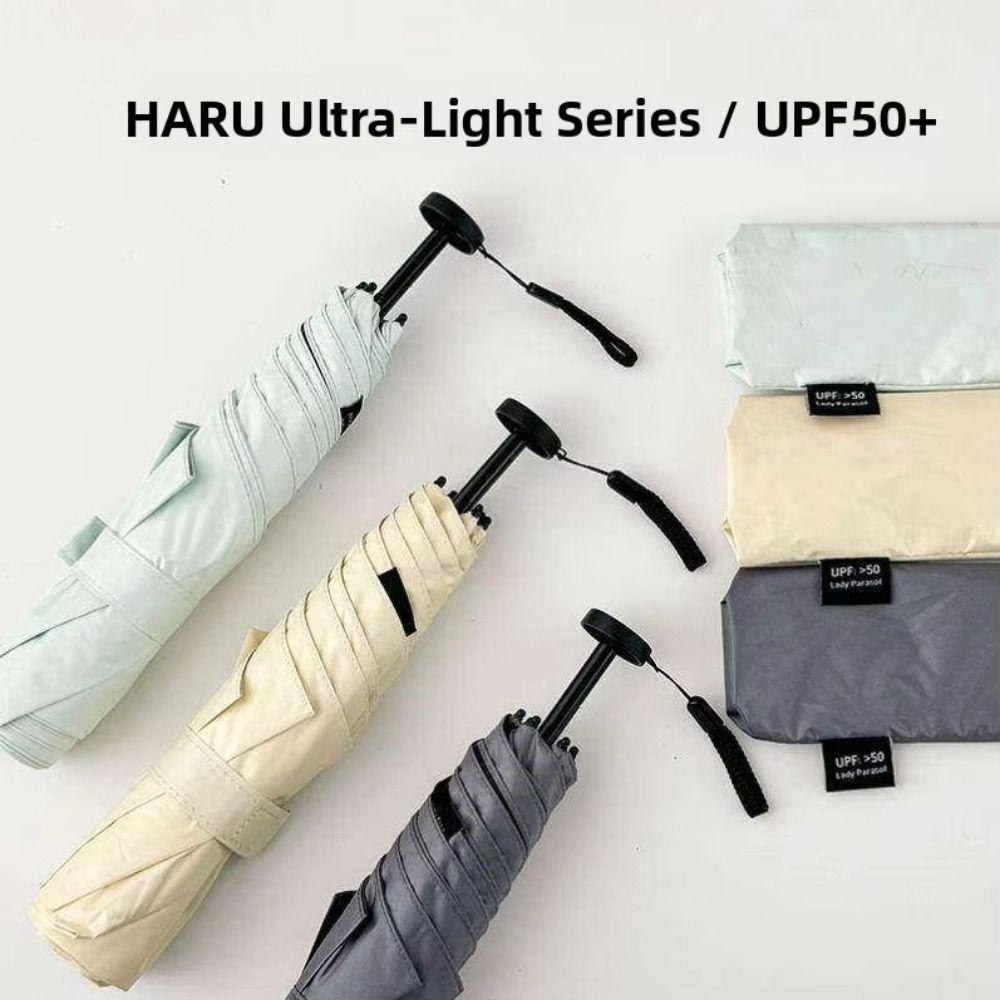 Compact Folding Ultra-Light Umbrella UV Protection Portable Parasol Sunshade Umbrella  Sun and Rain