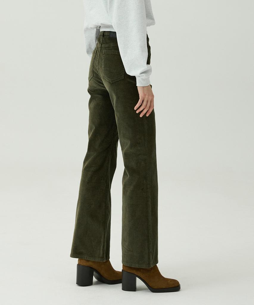MAGOODGAN Chera 4812 Spandex Corduroy Brown Bell-Bottom Pants
