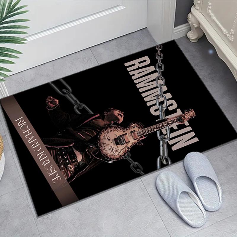 1 Stück Rammstein1 Design Teppich - Rutschfest, Weich & Gemütlich Fußmatte für Wohnzimmer, Schlafzimmer, Büro - Innen-/Außenbereich Dekorteppich