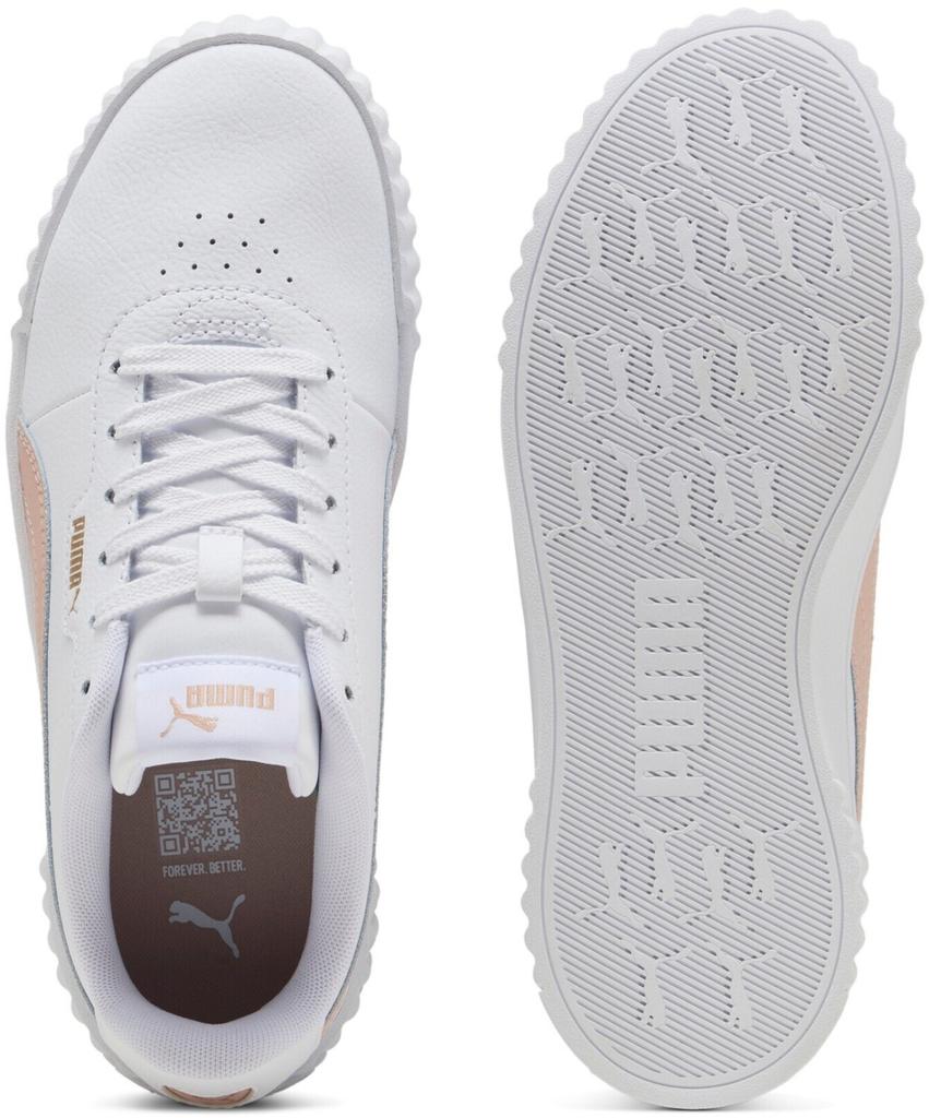 Женские кроссовки Puma Carina 3.0 белый/розовый кварц/золото