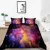 Star Printing Bedding Single Double Bed Full Size 3D Microfiber Universe Printing Pillowcase and Quilt Cover 2/3 Comfortable Home Decoration