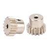 2Pcs RC Motor Gear Set M0.6 16T Precise Fit Low Noise Steel Pinion Motor Gears for 1/12 1/16 Remote 