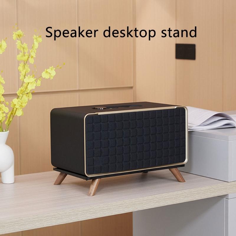 Speakers Holder, Gloss Acrylic Desktop Accessory with Vibration Damping for Authentics 200 300 500 Speakers