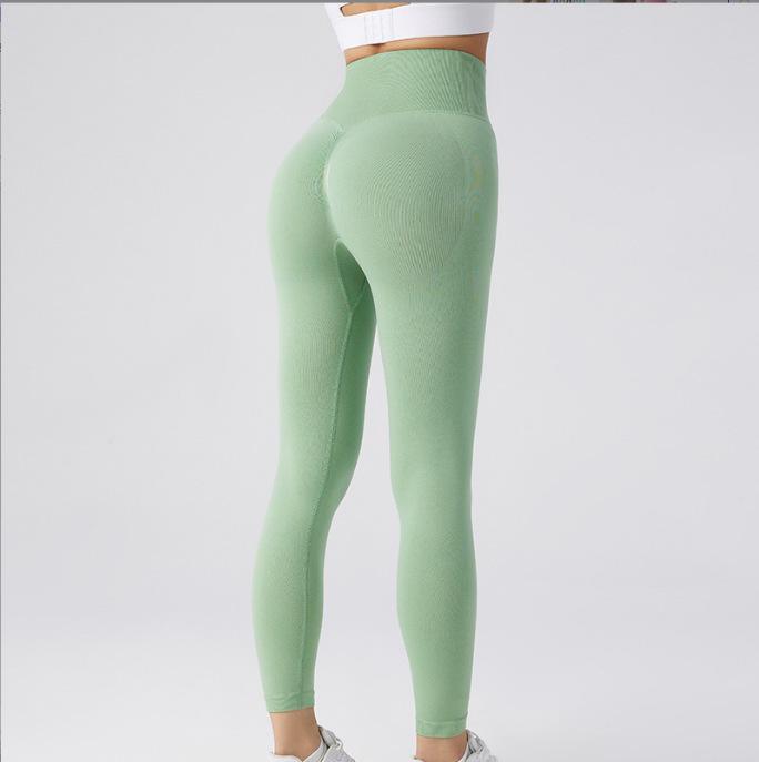 European & American High-Waisted Seamless Butt-Lifting Yoga Pants - Plus Size, No-Trace, Summer Running
