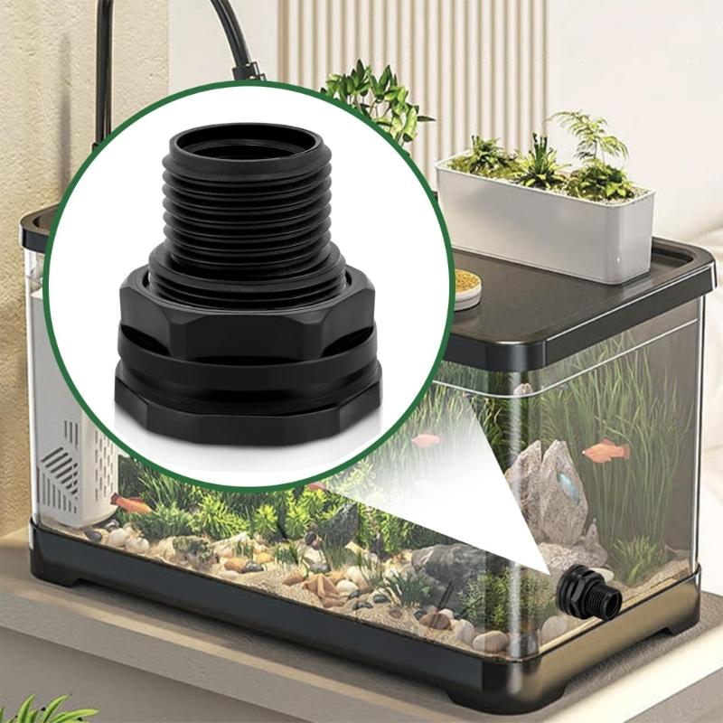 10 Stück Robuste Wassertank-Adapter Tankverbinder Wasserdicht Gemacht Wasserrohr-Adapter für Regentonnen und Teiche