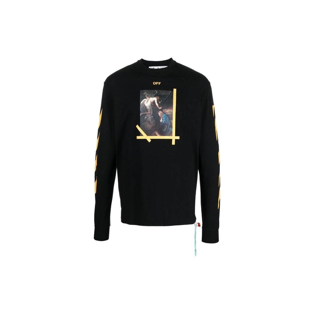 Buy Off-White Diagonal Arrow Caravaggio Skate Long-Sleeve Tee