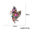 Internet Celebrity Luxury Full Diamond Butterfly Brooch Girl Cute Pin Fashion Popular Corsage Accessories