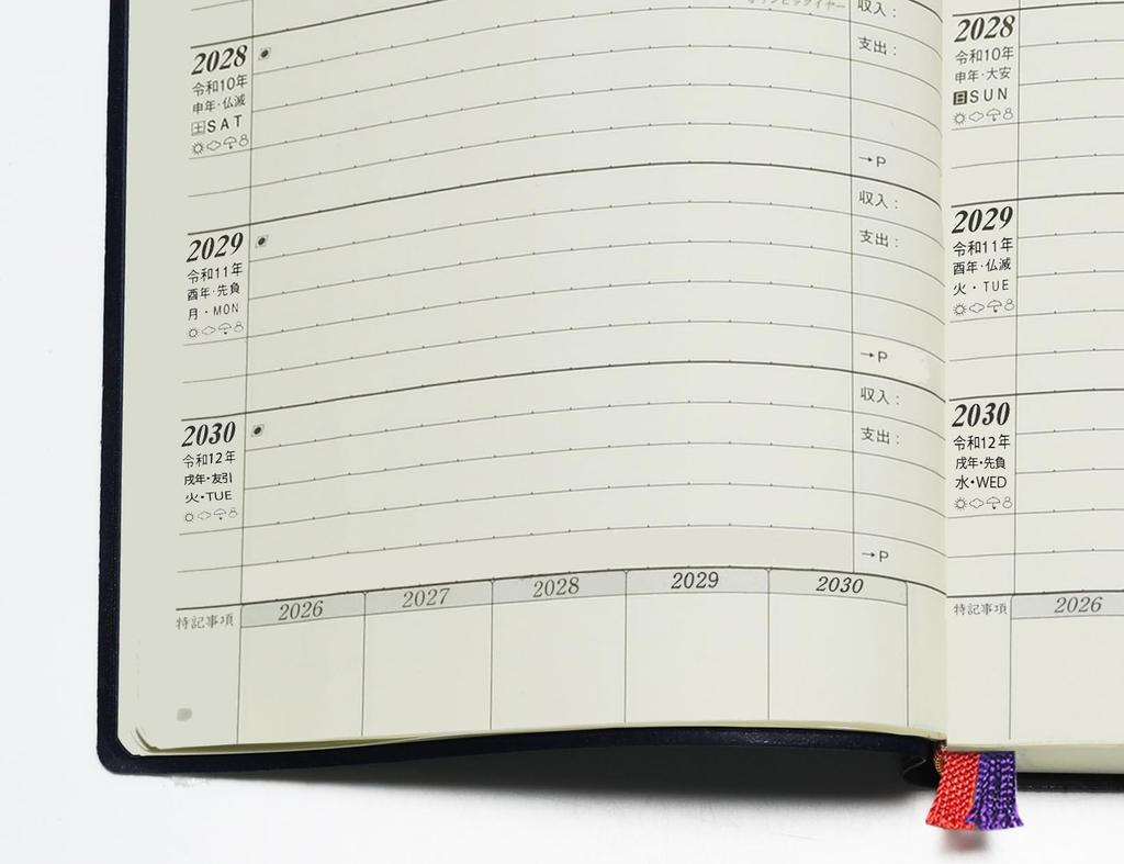 Ishihara Publishing 2026 Ishihara 5-Year Diary, B6, Navy Blue, D052601