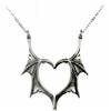 Punk Morcego Asas Amor Casal Pingente Colar Diabo Splice Colar Ajustável Festa Decoração Moda Jóias Adulto