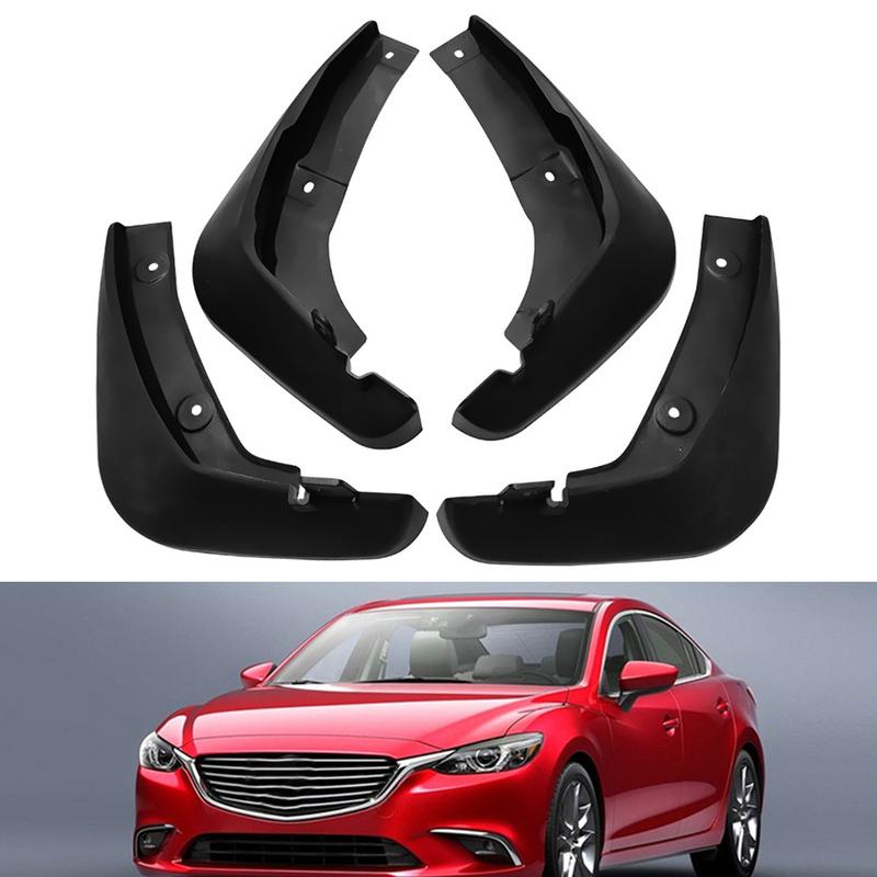 Front Rear For Splash Guard Set for Mazda 6 GJ GL Atenza 2013 to 2019 Mud Flaps Compatible with Factory Installation Locations Ship Within 24 Hours