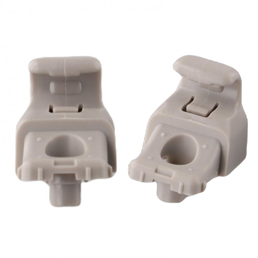2pcs Sun Visor Clips Brand New Grey Screw On Sun Visor Hook 113099300A
