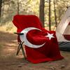 1pc TURKIYE Theme Blanket - Digital Print, Polyester, Cozy for All Seasons, Perfect for Outdoor, and Travel