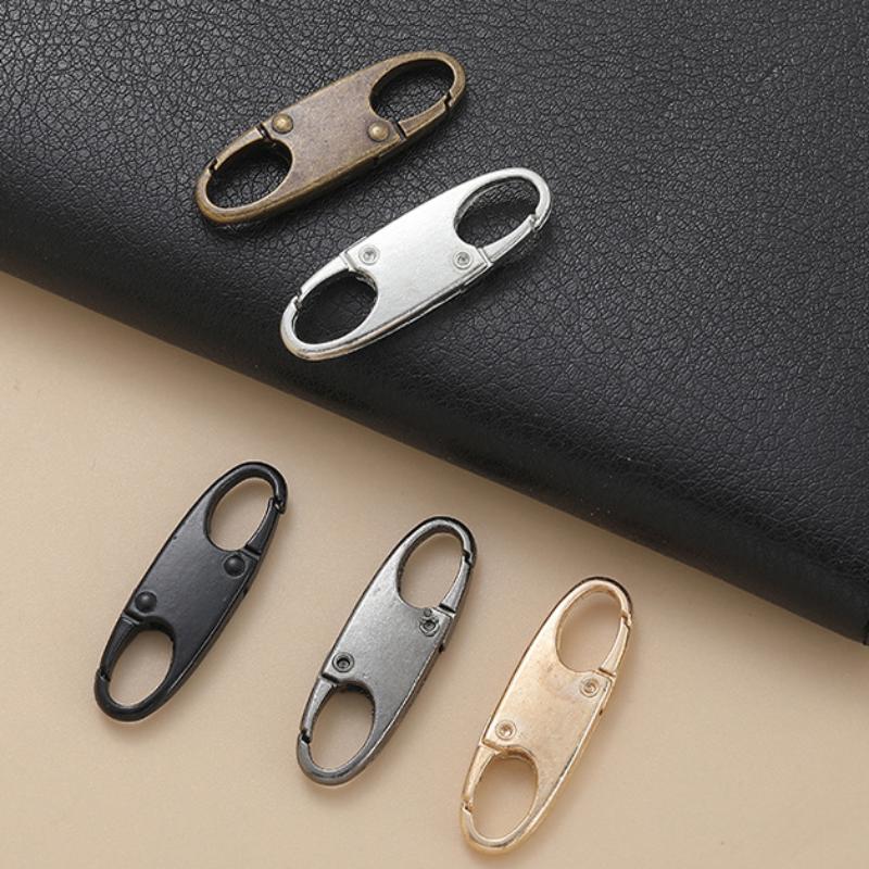 2Pcs Zipper Clip Theft Deterrent Double Opening Zippers Pull Replacement Detachable Zipper Connectors Zipper Lock Carabiner Clip