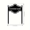 Custom Metal Garden Stakes Lawn Address Signs Outdoor Decor Personalized Gift