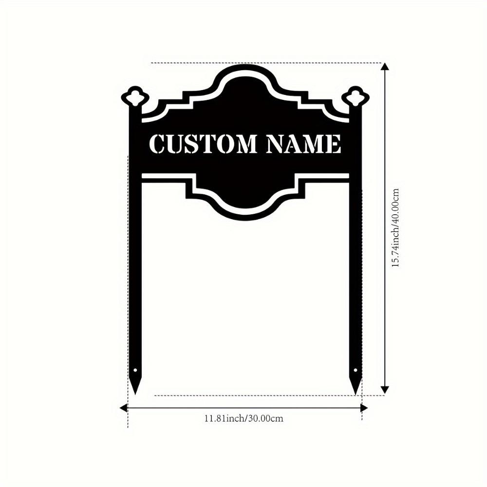 Custom Metal Garden Stakes Lawn Address Signs Outdoor Decor Personalized Gift TYDZ003035