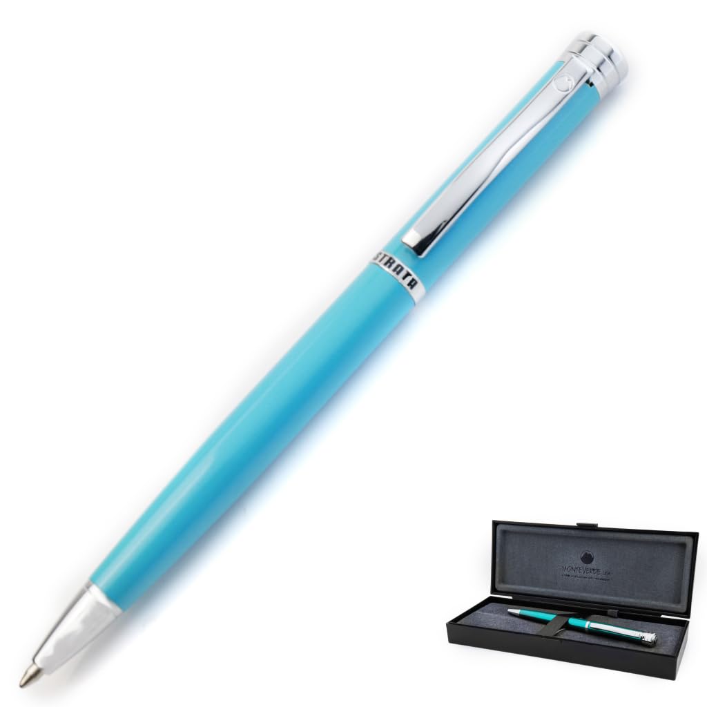 Monteverde Strata Ballpoint 1919744 Pen, Turquoise,