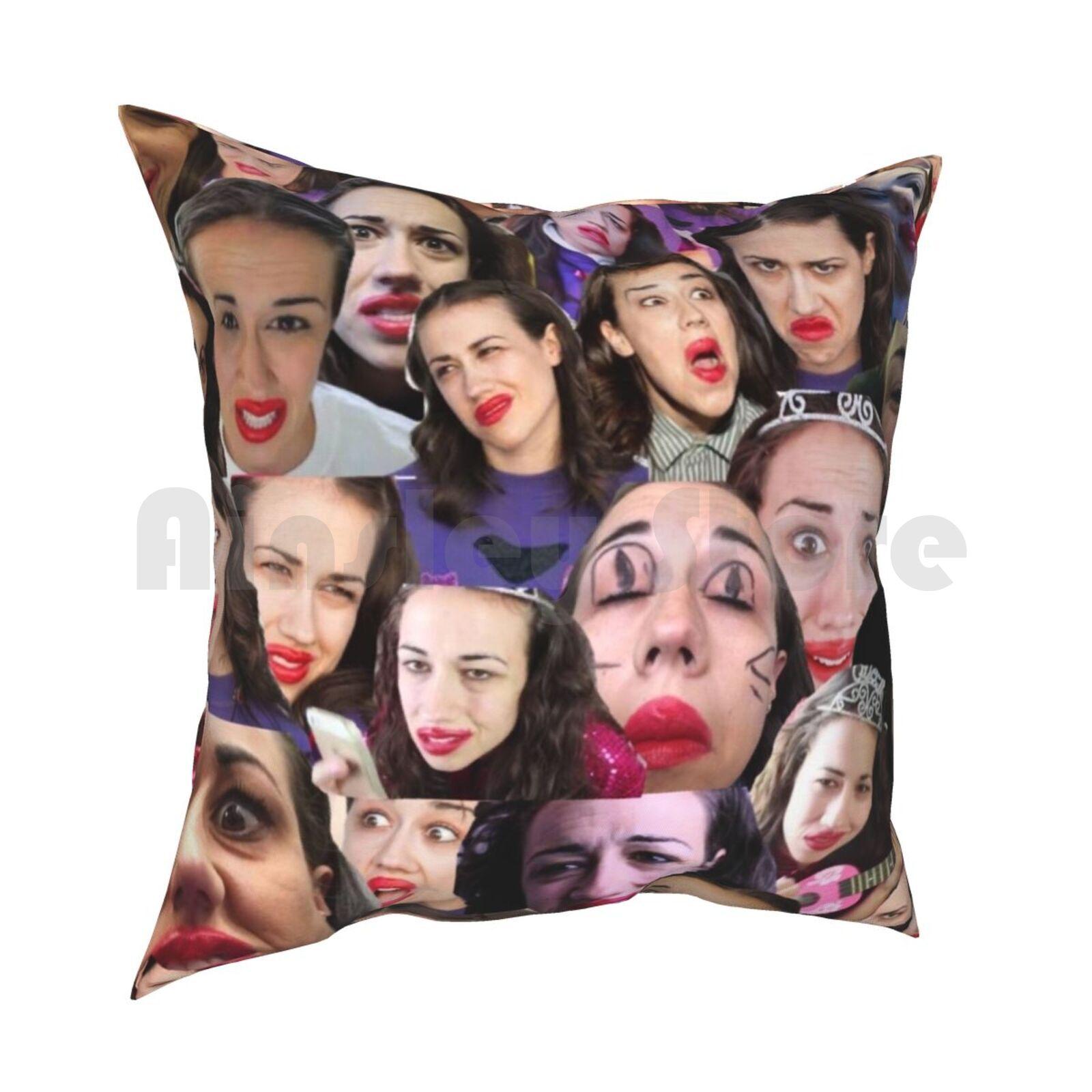 Наволочка Коллаж Печатная Домашняя Мягкая DIY Чехол для Подушки Коллаж Забавный Мем Мемы Youtube Ютубер 30x30cm 12x12in