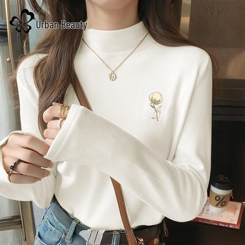 Women s Half-High Collar Thermal Long-Sleeve Top S