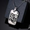 Steampunk Machine Pendants Jewelry Stainless Steel Rotatable Gear Design Men Mechanical Manual Pendants&Necklaces