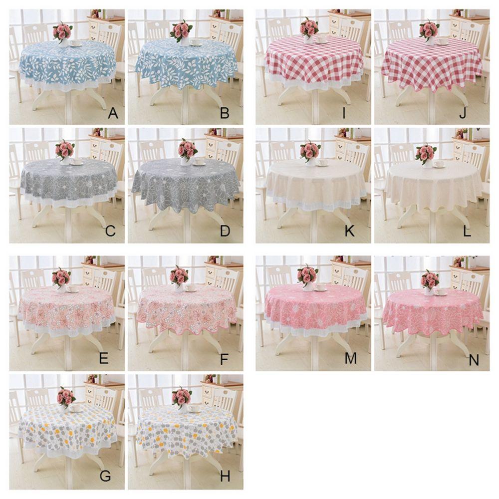 Wipeable Oilproof Round Dining Table Kitchen  Tablecloth Table  Cover Table Cloth Home  Decor