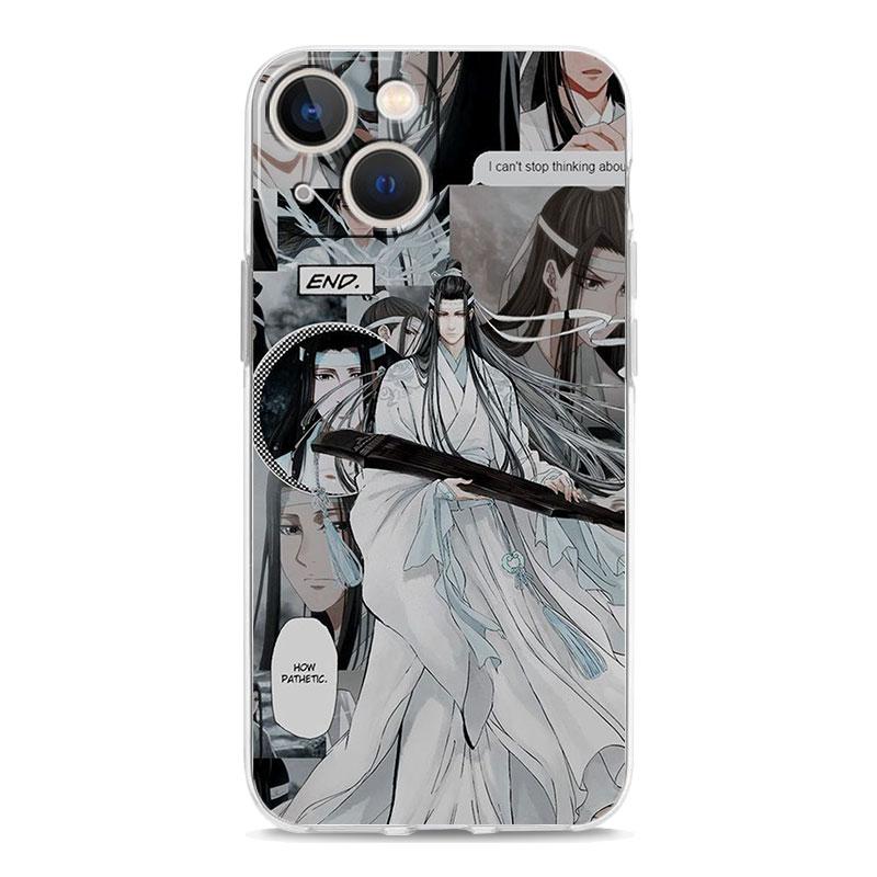 Anime Mo Dao Zu Shi Wei Wuxian Luxury Clear Phone Case For iPhone 15 16 14 13 12 11 Pro Max XS X XR SE 7 8 Plus Shockproof Cover