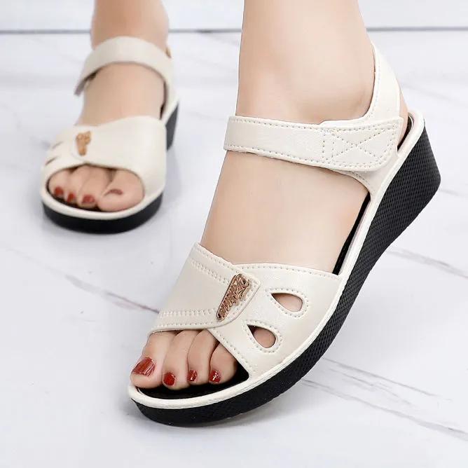 Sandalias Women Fashion Sweet Peep Toe High Quality Spring & Summer High Heel Shoes Lady Casual Comfort Beige Sandals Ab536