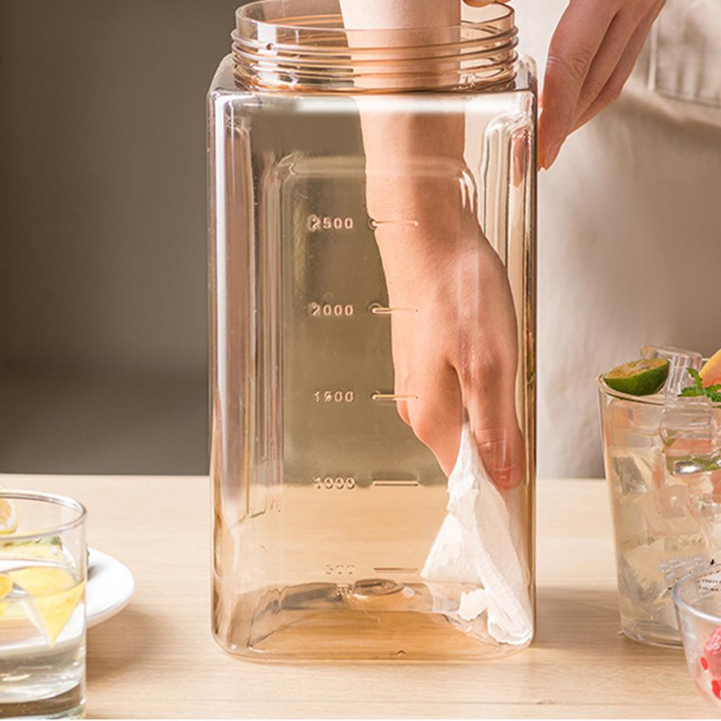 Fridge Cold Kettle 3.5L Large Capacity Portable Lk Proof Beverage Dispenser with Faucet for Home Outdoor