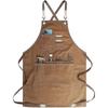 Chef Apron, Adjustable Cross Back Canvas Apron,waterdrop Resistant Multipurpose