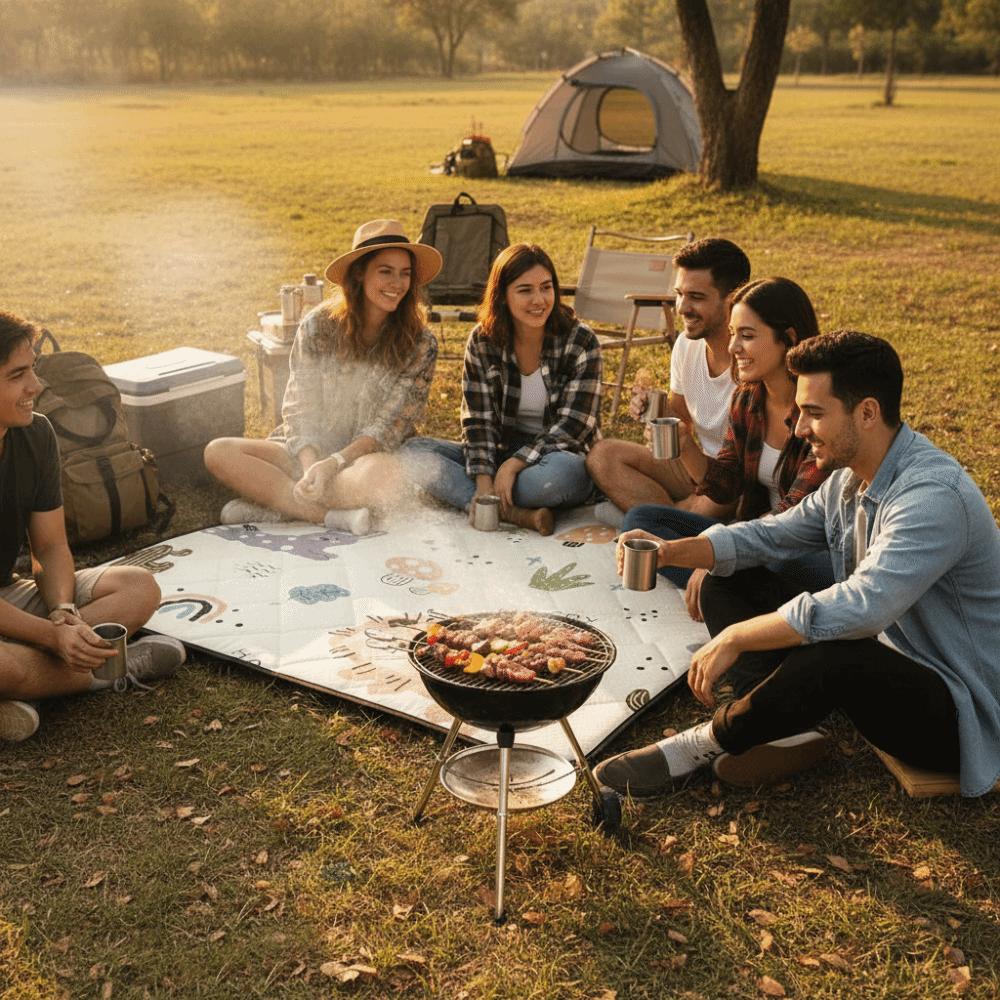 Waterproof Outdoor Mat Thickened Camping Mat Camping Blanket Floor Mat  Beach