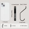 Coat Hooks Wall Mount 8 Pieces Stainless Steel No Drill Coat Hanger Wall Mount Hook Rack For Home Bedroom Living Room Kitchen