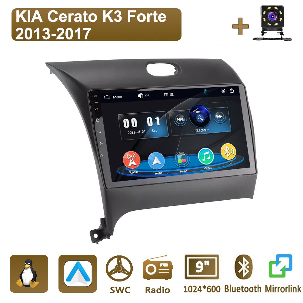 

Icreative Car Radio Multimedia MP5 Player Head Unit Stereo BT For KIA Cerato K3 Forte 2013-2017 чёрный