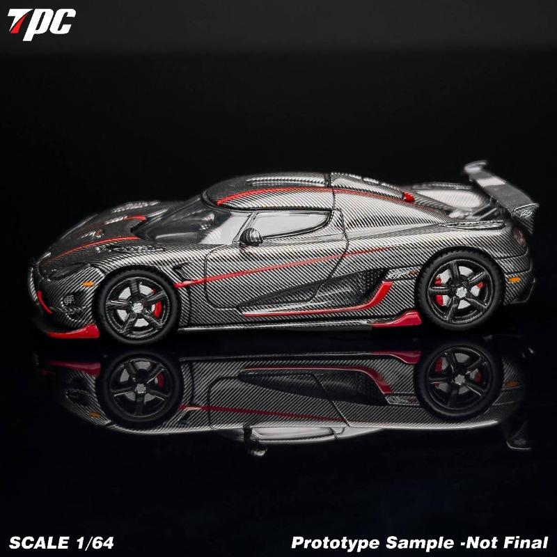 In stock 1: 1:64 RS carbon fiber supercar alloy car model - holiday gift - high-end collection - for boys as a gift