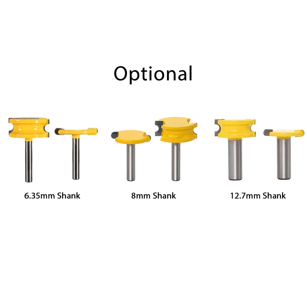2 szt. Frez łukowy typu T z chwytem 3/10 cala Elektryczny trymer do krawędzi drewna Grawer