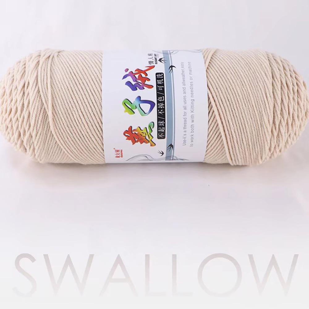 200g/pc Knitting Wool Milk Cotton Yarn Cotton Wool Thread  For Scarf Coat Baby Blanket DIY