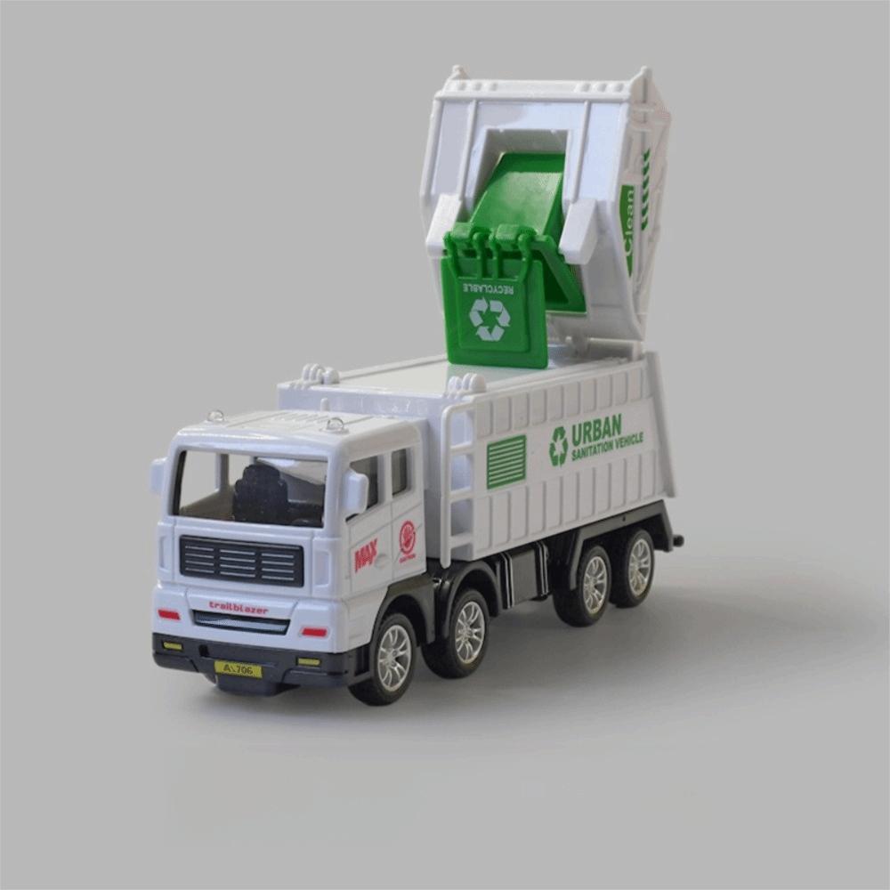 Inertia Powered Recycling Sanitation Vehicle Plastic Inertia Car Toy  Boys Gifts B