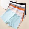 Seamless Ice Silk Safety Shorts - Women’s Mid-Waist Anti-Exposure, Plus Size, Summer Boxer Briefs.