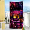 Grand Theft Auto Customize Your Name Beach Towel High Absorbency & Quick-Dry Suitable for Sports Travel Swimming Yoga Bathroom Beach And Pool