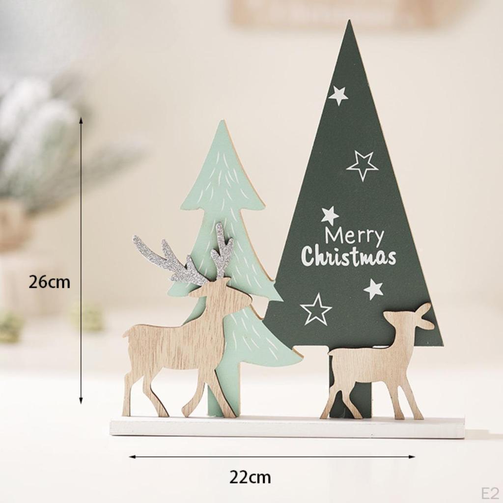 Wood Christmas Tree Ornament Desktop Ornament, Festival, Birthday Gift, Decor Table