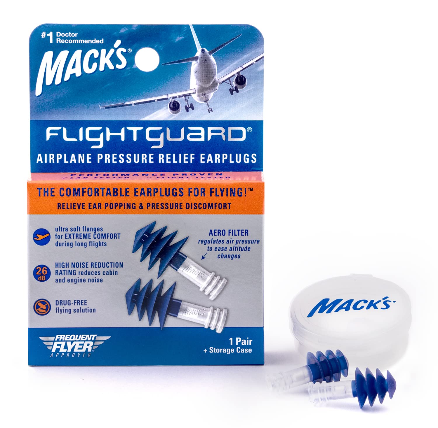 

Беруши для ушей Mack Pillow FLIGHT GUARD Airplane 1 пара MACK S #17