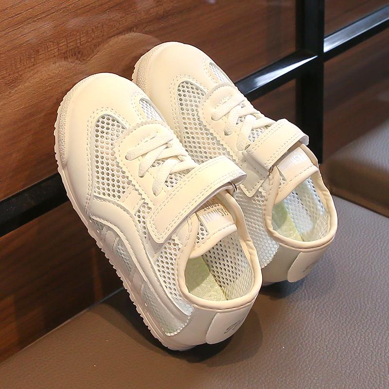 Çocuk Minimalist Spor ve Eğlence Ayakkabıları Öğrenci Hafif Koşu Ayakkabıları Tek Net Forrest Gump Ayakkabıları Çocuk Ayakkabıları Küçük Beyaz Ayakkabılar