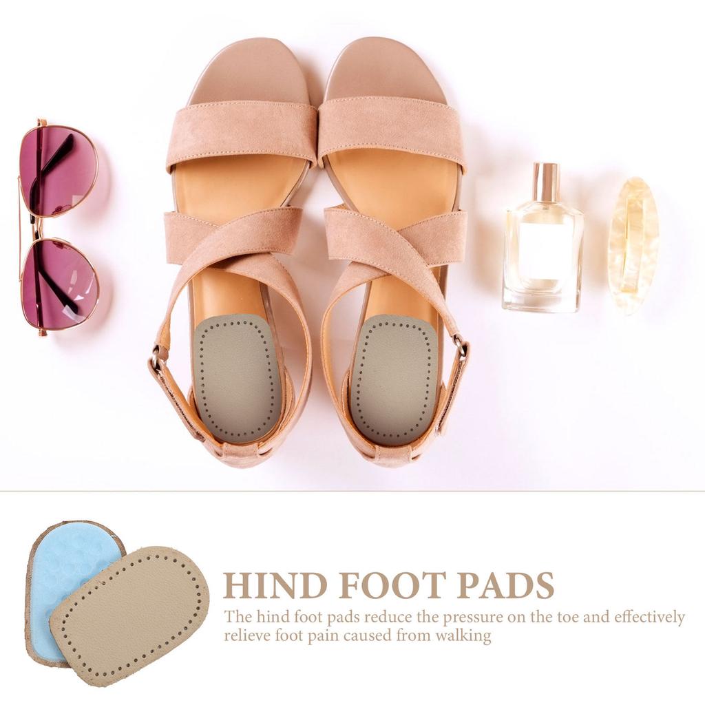 8Pairs High Heeled Shoe Pads Premium Cloth Insoles Foot Cushion Supportive Rear Sole Pads for Pain Relief Walking