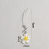 Cute Romance Colorful Sakura Flower Pendant Mobile Phone Chain for Women Girls Couple Accessories Bag Keychain Friendship Gift