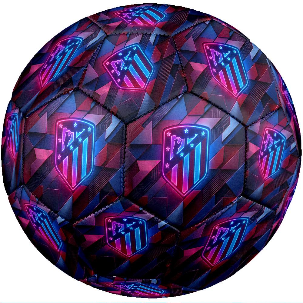 Pallone da calcio Tema Atletico Madrid Taglia 5 Pallone da calcio Tocco Morbido Pallone da calcio per Allenamento Professionale per Sport all'Aperto