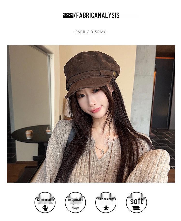 Women's Long-Sleeve Textured Brushed T-Shirt, New Spring/Autumn Korean Style, Loose Fit Versatile Base Layer Top