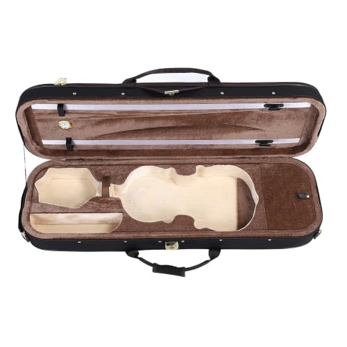 4/4 Size Violin Box with Hygrometer and Hardshell Violin Storage Case